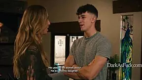 blackmailed by bastard at step dad's wake for bent over taboo fuck