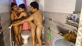 Uttaran20 plays just the tip with stepmom in ffm threesome checking tight holes