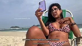 Private Beach Chat Live - Public Exhibitionism With Renatinha Mello!