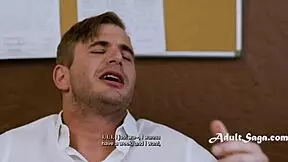 Maya Woulfe and Nathan Bronson rip clothes for office blowjob and sex