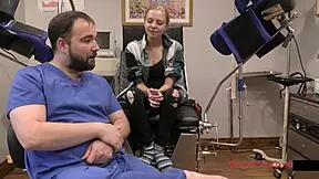 The doctor faces an olympic failure while treating Ava Siren with anal fingering and close-up fetish play