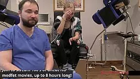 The doctor faces an olympic failure while treating Ava Siren with anal fingering and close-up fetish play