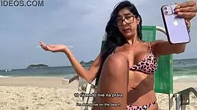 Private Beach Chat Live - Public Exhibitionism With Renatinha Mello!