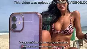 Private Beach Chat Live - Public Exhibitionism With Renatinha Mello!