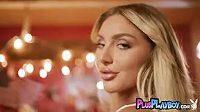 kayley gunner rips her clothes, posing naked with big fake tits. want to see more?