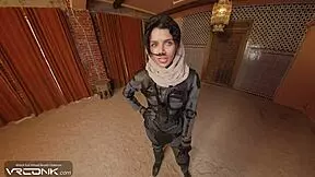 vr conk brunette chani in uniform rides atreides huge cock in dune cosplay parody pt 3
