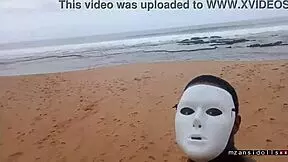 Young black couple enjoys tight pussy sex on beach vacation