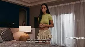 First-Time Lesbian Fears Turn To Intense Lust For Anna Claire Clouds And Ameena Green