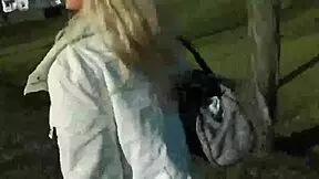 German blonde teen slut naked in public – what do you think?