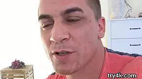 innocent teen performs oral in pov and gets her pussy played with