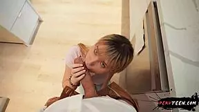 Intense couple caught fucking in stranger's home.