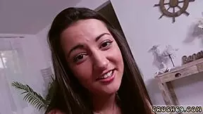 Blonde teen dominated first time by world's greatest stepboss