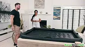 Brunette Hot Masseuse With Huge Boobs Gives Nuru Massage And More - Seth Gamble Payton Preslee