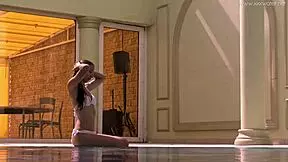 Hottest petite teen Irina Russaka with small tits underwater