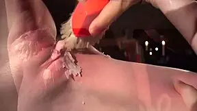 Teen tries painful bdsm play