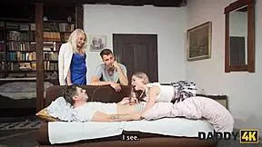 rich daddy's 69 with son's shaved girlfriend