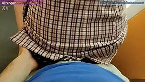 teen 18+ gives blowjob in public elevator and swallows huge facial 😍