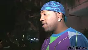 Is that ebony bbw with gigantic tits fucking a bbc? he asks.