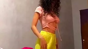 latina babe with perfect body undresses for work, spied on hidden cam by boss