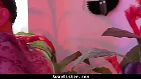 Stepsiblings left with no option but to swap and have foursome sex swapsister