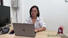 Office Masturbation With Hot GF Talks