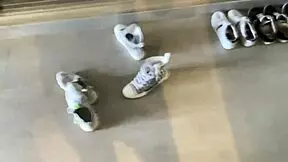 the girl drys her hair then sucks my dick and fucks me