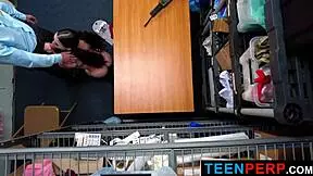 skater babe lucia rossi gets punished for shoplifting with her body