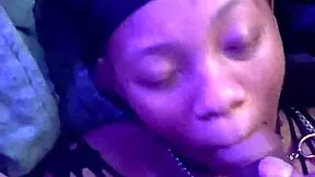 ebony couple enjoys intimate facial moment