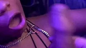 ebony couple enjoys intimate facial moment