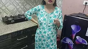 indian stepmom fucks stepson in kitchen with seduction and bent over action