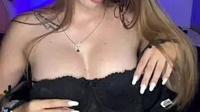 i'm a tall teen bunny teasing and jerking off to orgasm with wet pussy and tits