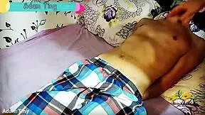 Cheating Wife Films Herself Binding and Stroking Husband's Best Friend