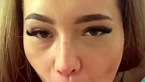 Petite Brunette Teen Rims Deepthroat And Gets Messy Cum On Face!