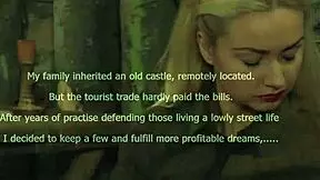 Moan for me, slave, under my strapon domination.