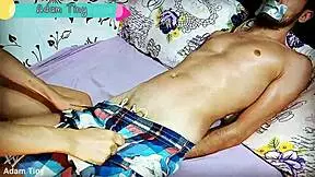 Cheating Wife Films Herself Binding and Stroking Husband's Best Friend