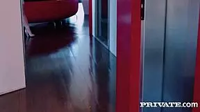 tiny titty brunette ginebra bellucci receives hard cock in her ass with blowjob and cumshot