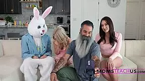 family portrait turns into unexpected intimate moment between stepmom and stepdaughter