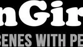 Lucky dude watches teens lick and cum swap