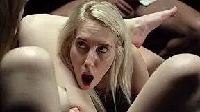 Lucky dude watches teens lick and cum swap