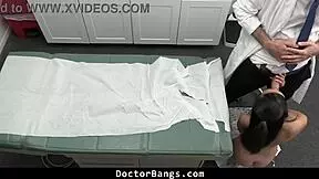 Sexy teen 18+ patient begs doctor for monster cock help