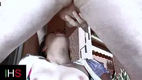 Horny girl gets ass fucked by the pool?