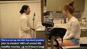 Perverted podiatrist sucks tattooed feet toes