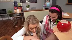 fucking in detention is okay as long as you fuck the teacher too 😏