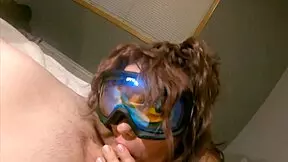 i gave my ski instructor a blow job with natural tits