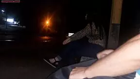 Risk Putting Dick In Front Of Woman Waiting For Bus - See Her Reaction