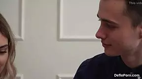 Sultry Kitten Stretches Wet Twat And Loses Virginity!