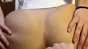 Girlfriend spreads legs for roommate in sensual moment