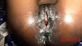 Teen handles big black cock with hairy pussy like a pro 😏