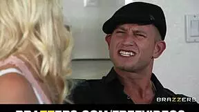 Teen babysitter Cameron Canada is caught sucking cock at work.