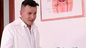 Cocksucking teen nurse gets double penetrated